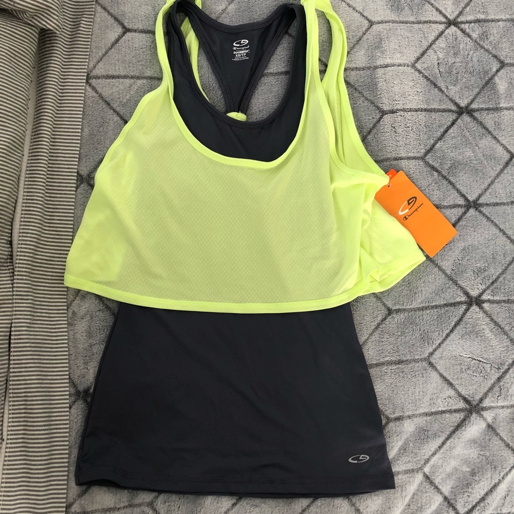 Champion layered workout tank